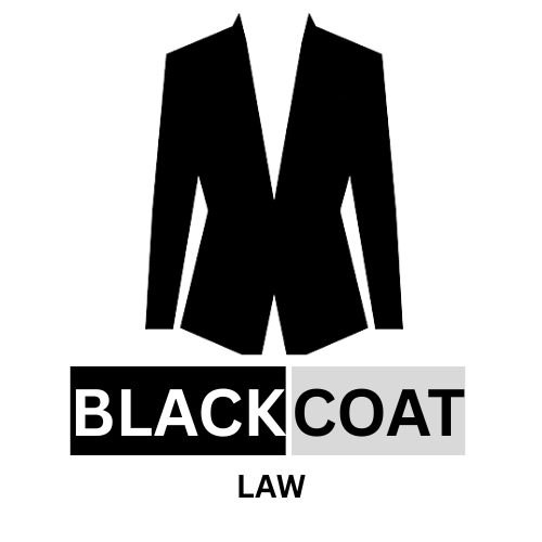 Black and Gold Modern Illustrative Law Firm Logo